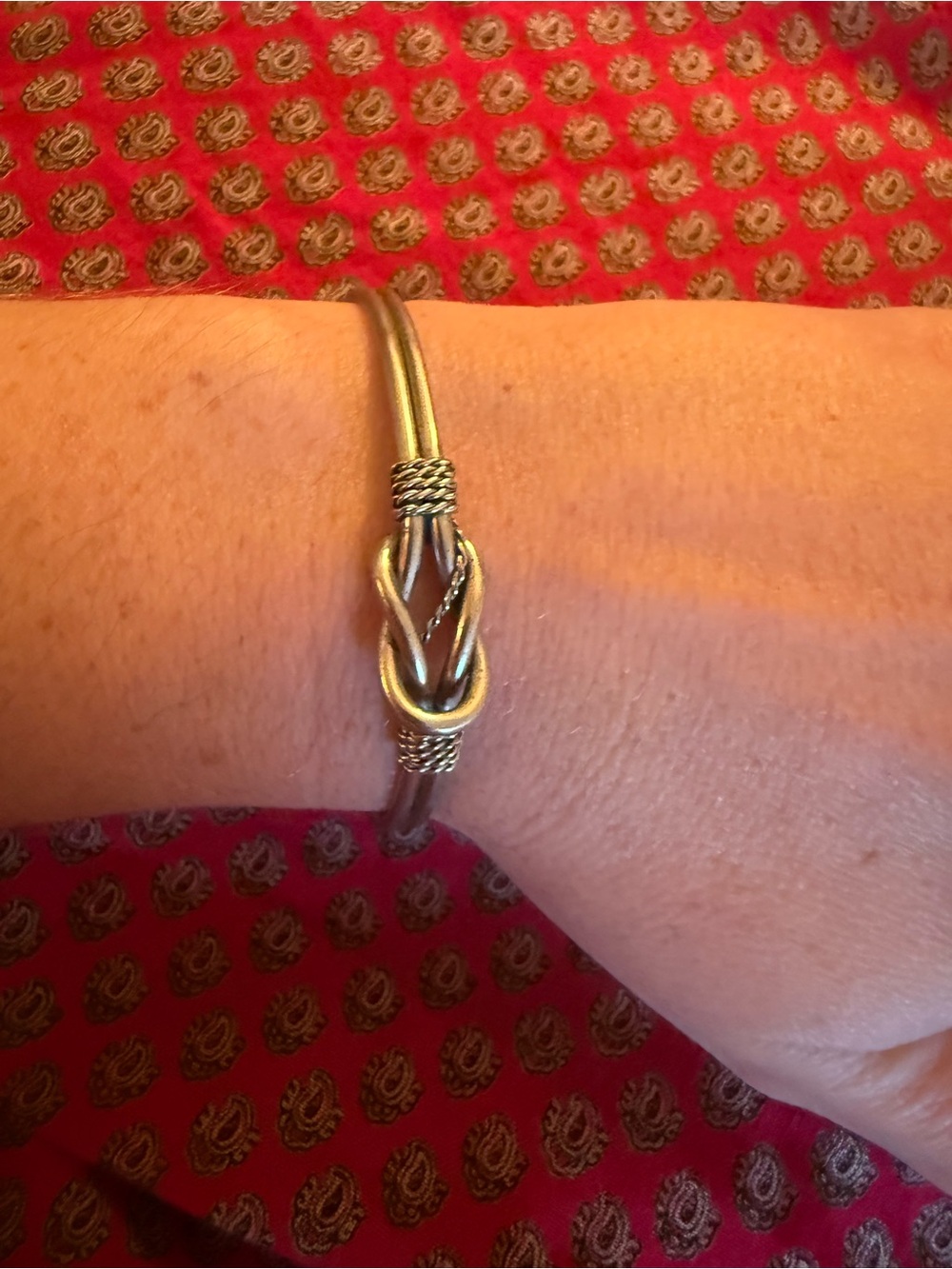Adjustable Silver Hercules Knot Bracelet